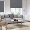 SENXIEN Custom Size Blackout Cellular Shades Cordless Honeycomb Shades for Windows Pull Down Honeycomb Blinds for Windows Bedroom Office Living Room.Dark Grey,58" W x 64" H view 2