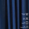 CASANEMA Thermal Insulated 100% Blackout Curtains  Extra Long Curtain Panel with Noise Reduction & Room Darkening  Hanging Back Tab  Made in Turkey (100" L x 168" W, 1 Panel) view 4