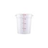 CAC China FS1P-4C Clear Round Food Storage Container 4 Qt. view 1