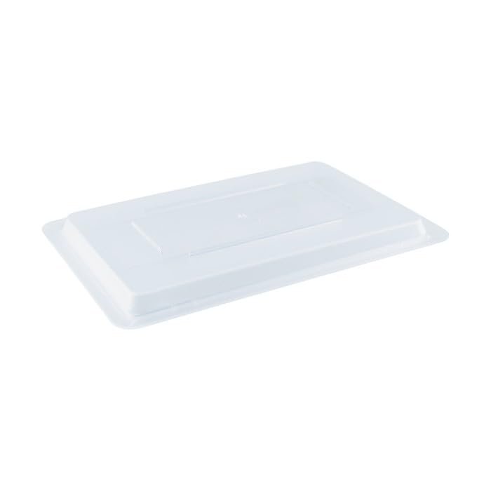 CAC Foodservice Clear Storage Box Cover FS1H-CV-C Half Size Polycarbonate Clear 18x12 inch