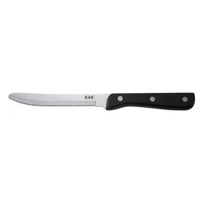 CAC China KPSK-50F Forged Round Tip Steak Knife, Plastic Handle 5" - 1 doz