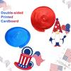 Generic 4th of July Decoration, 24 Pcs Independence Day Hanging Swirls Patriotic American Flag/Star Streamers Memorial Day Red White and Blue Swirls Decor for 4th July Party Supplies view 4