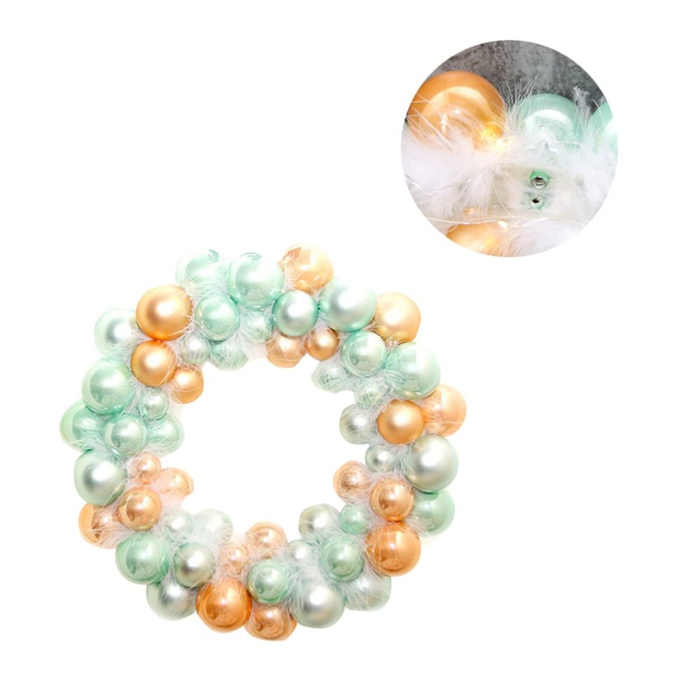 Cabilock Christmas Door Decoration Ring Hanging Ball Ornament Indoor Decorative Wreath