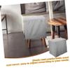 Cabilock Square Cube Stool Cover Stretchable Solid Design for Easy Suitable for Home Decor Dining Room Kitchen and Events Removable Footrest Protector Cover view 2