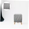 Cabilock Square Cube Stool Cover Stretchable Solid Design for Easy Suitable for Home Decor Dining Room Kitchen and Events Removable Footrest Protector Cover view 4