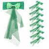 Cabilock 10pcs Elastic Chair Back Sashes for Weddings Decorative Bowknot Chair Bows Versatile Banquet Decor for Parties Birthdays and Graduations view 1