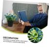 Cabilock Artificial Faux Eucalyptus Plant Greenery Decor Bonsai for Home Office view 4