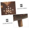Ciieeo Coconut Shell Soap Dish with Draining Structure Creative Bar Soap Holder for Bathroom Kitchen for Shower and Home Organization view 2