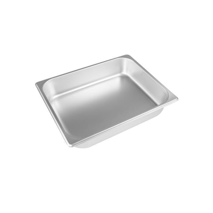 CAC China STPH-S25-2 Stainless Steel Steam Pan, 1/2 Size, 2-1/2" Deep