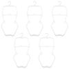 5 Pcs Swimsuit Hanger Swimwear Display Hanger Grips Kids Bathing Suit Hanger Swimwear Drying Rack Swim Hangers Hanging Rack Lingerie Storage Display Kids Swimwear Hangers Plastic view 1