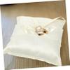 Ciieeo Elegant Lace Pillow for Weddings Cushion Detailing Wedding Decoration for Ceremony and Engagement view 2
