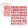 Hopeful Life Feng 10 Sheets Letter & Number Stickers, Alphabet & Mailbox Numbers - 1 inch Vinyl Self-Adhesive, Cup Labels & Party Decoration(Red, 1 inch) view 1