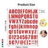 Hopeful Life Feng 10 Sheets Letter & Number Stickers, Alphabet & Mailbox Numbers - 1 inch Vinyl Self-Adhesive, Cup Labels & Party Decoration(Red, 1 inch) view 3