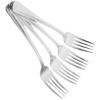 OUNONA Stylish Stainless Steel Forks 4 Piece Set Modern Design for Home and Restaurant view 1