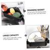 Hoement 304 Stainless Steel Triangular Draining Basket for Kitchen Sink Multi-Purpose Strainer and Storage Holder Ideal for Washing Vegetables and Organizing Kitchen Essentials view 4