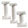 Cabilock 3pcs Mini Roman Column Candle Holders Set High-Temperature Resistant Resin Candle Holders for Home Photography Background and Table Centerpieces view 1