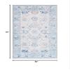 SAFAVIEH Washable Rug Arizona Collection - 5' x 8', Blue & Beige, Slip Resistant & Easy to Clean, Ideal for Living Room, Bedroom, Home Office, Dining Space (ARZ908M) view 3
