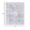 SAFAVIEH Washable Rug Arizona Collection - 6' x 9', Beige & Charcoal, Slip Resistant & Easy to Clean, Ideal for Living Room, Bedroom, Home Office, Dining Space (ARZ539B) view 2