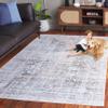 SAFAVIEH Washable Rug Arizona Collection - 6' x 9', Beige & Charcoal, Slip Resistant & Easy to Clean, Ideal for Living Room, Bedroom, Home Office, Dining Space (ARZ539B) view 3