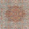 HomeRoots 532132 7 x 9 ft. Sea Green Medallion Power Loom Rectangle Area Rug with Fringe view 4