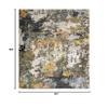 HomeRoots 508594 5 x 8 ft. Gray Gold Blue Orange Beige & Brown Abstract Power Loom Stain Resistant Rectangle Area Rug view 2