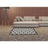 HomeRoots 479424 3 x 4 ft. Black & White Gingham Non Skid Indoor & Outdoor Rectangle Area Rug view 2