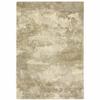 HomeRoots 508300 8 x 11 ft. Beige Gray Tan & Gold Abstract Power Loom Stain Resistant Rectangle Area Rug view 1