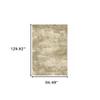 HomeRoots 508300 8 x 11 ft. Beige Gray Tan & Gold Abstract Power Loom Stain Resistant Rectangle Area Rug view 3