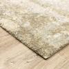 HomeRoots 508300 8 x 11 ft. Beige Gray Tan & Gold Abstract Power Loom Stain Resistant Rectangle Area Rug view 4