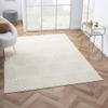 HomeRoots 534045 5 x 7 ft. Beige Trellis Machine Woven Rectangle Area Rug view 2