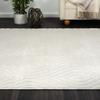 HomeRoots 534045 5 x 7 ft. Beige Trellis Machine Woven Rectangle Area Rug view 3