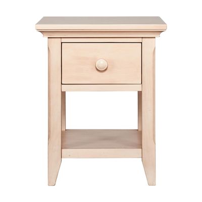 HomeRoots 530252 24 in. One Drawer Nightstand Sand