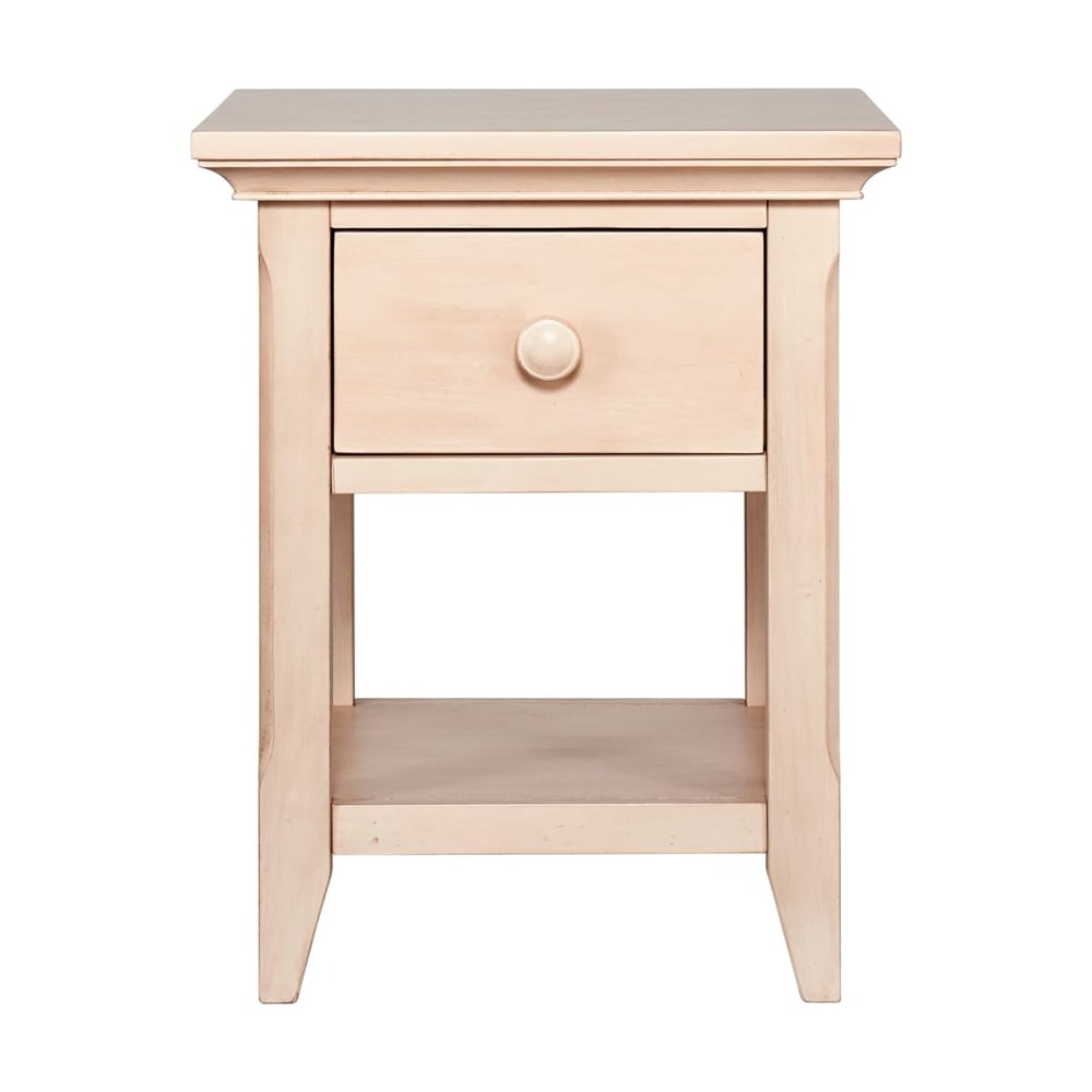 HomeRoots 530252 24 in. One Drawer Nightstand Sand