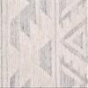HomeRoots 511987 8 x 10 ft. Ivory Gray & Blue Wool Geometric Dhurrie Flatweave Handmade Rectangle Area Rug with Fringe view 1