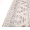 HomeRoots 511987 8 x 10 ft. Ivory Gray & Blue Wool Geometric Dhurrie Flatweave Handmade Rectangle Area Rug with Fringe view 4