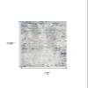 HomeRoots 521914 6 x 9 ft. Abstract Power Loom Rectangle Area Rug Ivory view 3