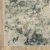 HomeRoots 508428 6 x 9 ft. Beige Teal Gray & Gold Abstract Power Loom Stain Resistant Rectangle Area Rug view 4