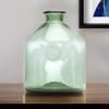 HomeRoots 516264 9 in. Green Crystal Glass Round Table Vase view 4