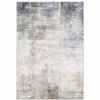 HomeRoots 509503 8 x 10 ft. Beige Blue Gray Green Brown & Purple Abstract Power Loom Stain Resistant Rectangle Area Rug view 1