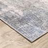 HomeRoots 509503 8 x 10 ft. Beige Blue Gray Green Brown & Purple Abstract Power Loom Stain Resistant Rectangle Area Rug view 3