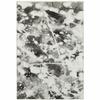 HomeRoots 510563 8 x 10 ft. Charcoal & White Abstract Power Loom Stain Resistant Rectangle Area Rug view 1