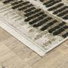 HomeRoots 510283 8 x 11 ft. Abstract Power Loom Stain Resistant Area Rug with Fringe Multi Color view 3