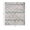 HomeRoots 517482 5 x 7 ft. Blue & Ivory Chevron Indoor & Outdoor Rectangle Area Rug view 2