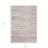 HomeRoots 516025 8 x 10 ft. Gray Abstract Rectangle Area Rug view 3