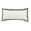 HomeRoots 517302 14 x 36 in. Geometric Zippered 100 Percent Cotton Throw Pillow White - Set of 2 view 1