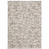 HomeRoots 509544 6 x 9 ft. Ivory Gray Charcoal Brown & Beige Abstract Power Loom Stain Resistant Rectangle Area Rug view 1