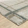 HomeRoots 508148 10 x 13 ft. Gray Teal Beige & Tan Geometric Power Loom Stain Resistant Rectangle Area Rug view 3