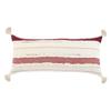 HomeRoots 517369 14 x 14 x 36 in. White Striped Zippered 100 Percent Cotton Throw Pillow - Set of 2 view 1