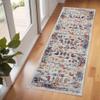 HomeRoots 531896 8 x 10 ft. Orange Floral Power Loom Rectangle Area Rug view 2