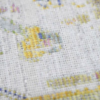 HomeRoots 532024 8 x 10 ft. Blue Floral Power Loom Rectangle Area Rug